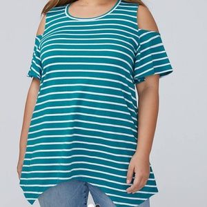 Nwt cold assymetrical cold shoulder top